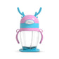 Pink & Light Blue Kids Tumbler Bottle – Leak-Proof Straw Cup with Handles | BPA-Free Kids Water Bottle