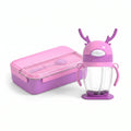 Pink & Purple Kids Tumbler Bottle – PLus Lunch Box, Leak-Proof Straw Cup with Handles | BPA-Free Kids Water Bottle - Bento Kids