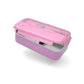 Pink and Purple Stainless Steel Lunch Box – 100% Leak-Proof, Kids Friendly Clips, Food-Safe Spoon, Non-Toxic Recyclable Plastic
