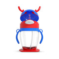 Blue and red kids tumbler bottle