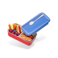 Red & Blue Kids Tumbler Bottle – PLus Lunch Box, Leak-Proof Straw Cup with Handles | BPA-Free Kids Water Bottle - Bento Kids