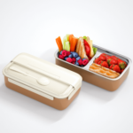 Stainless Steel Bento Box Lunch Box and Snack Container for Kids and Adults with Spoon